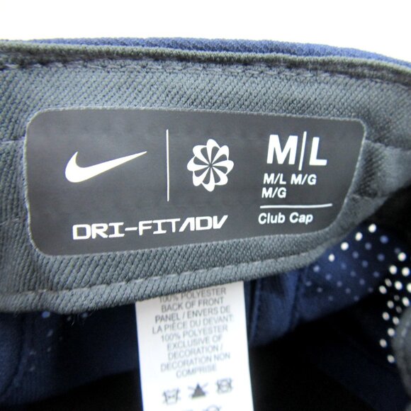 Nike Dri-FIT ADV Club Structured Swoosh Blue Hat Cap Size M/L NEW - Picture 12 of 14